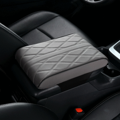 Car leather armrest box pad