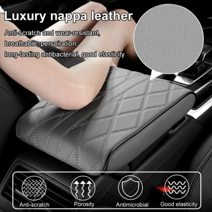 Car leather armrest box pad