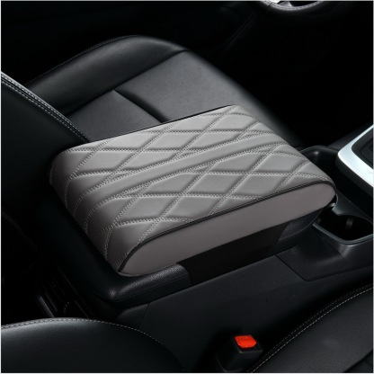 Car leather armrest box pad