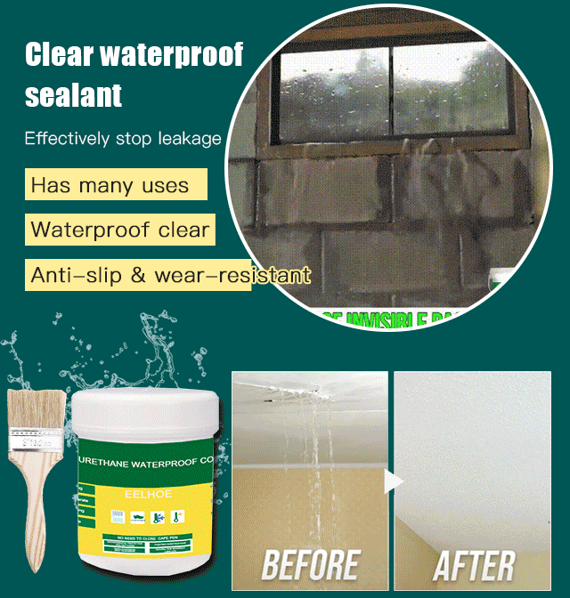 Apply once, no water leaks for 20 years! No professionals required! 🚿🔧