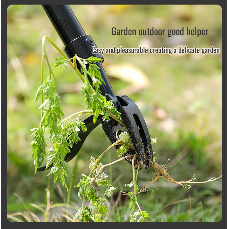 Weed puller no bending three-stage standing weeder weed puller rooter manual garden tool