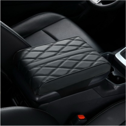 Car leather armrest box pad