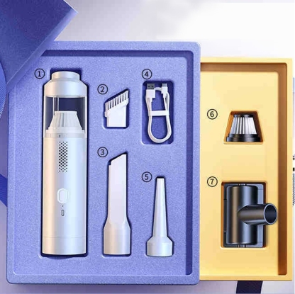 【2025 New Model】Multi-Functional Portable Vacuum Cleaner with 1300Pa Suction Power! 💪✨ Say goodbye to dust wherever it hides! 