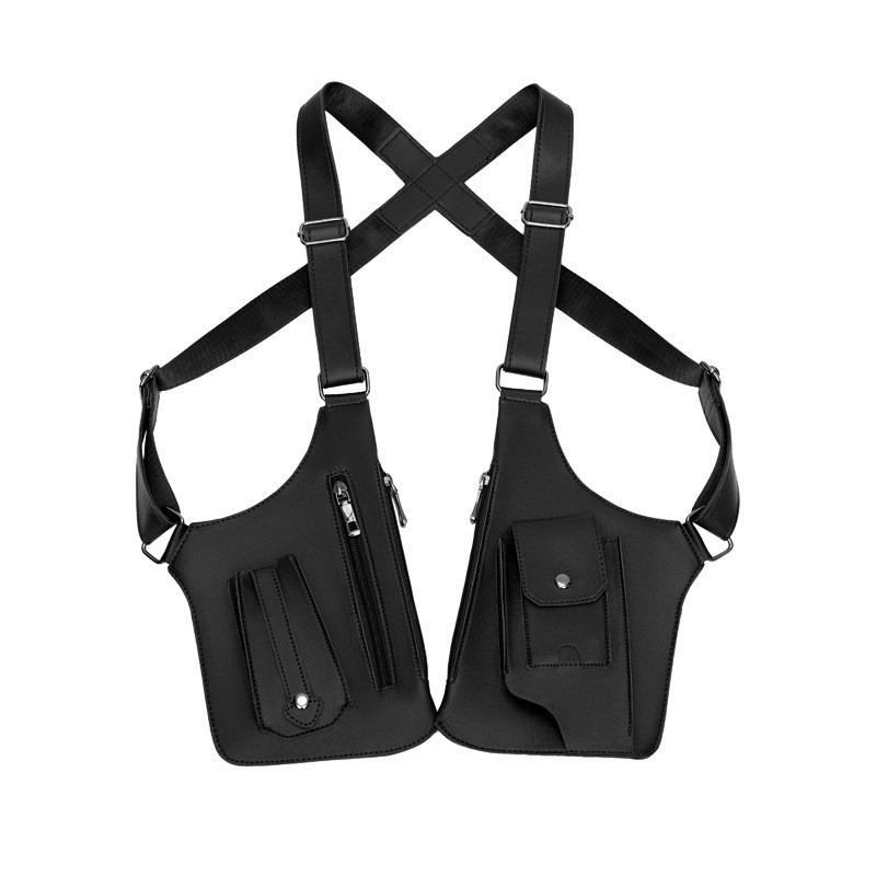 100% Leather Multifunctional Vest Backpack, the best choice for daily