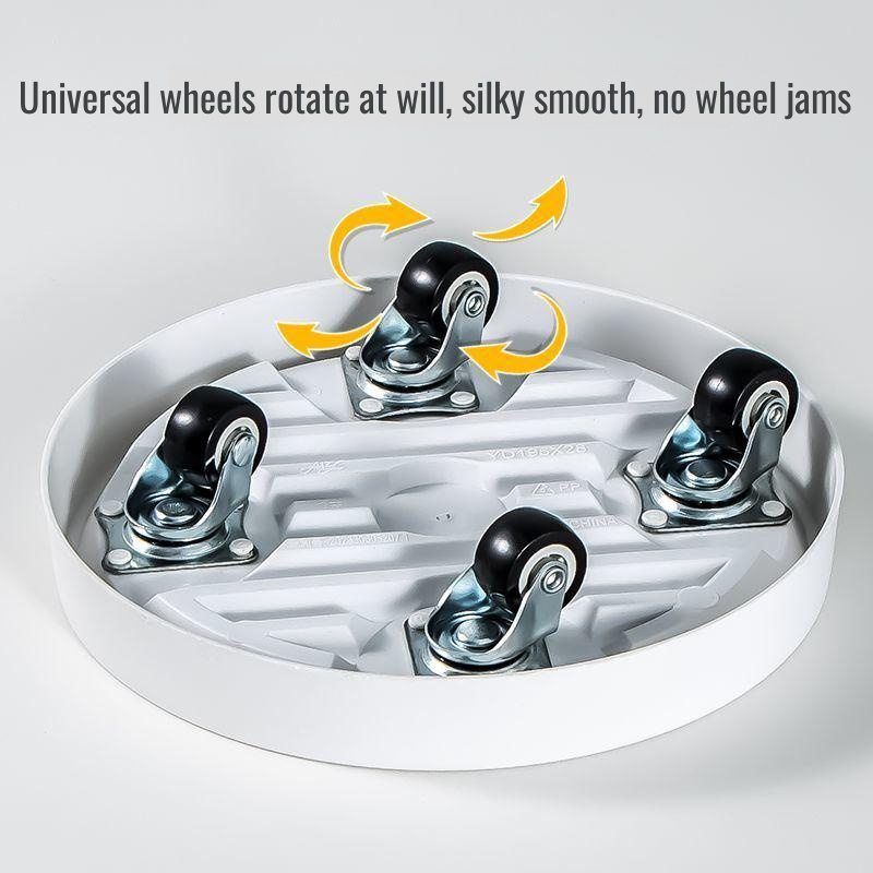 Removable universal thickened flower pot base chassis mobile flower pot tray household universal whe