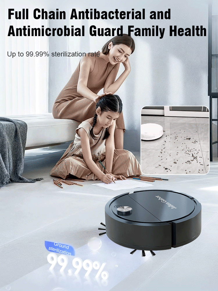 【New Style】 Powerful, Disinfecting, and Low-Noise 🧹 Robot Vacuum Cleaner 🔇
