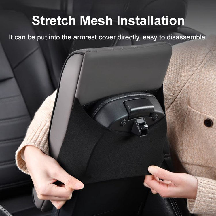 Car leather armrest box pad