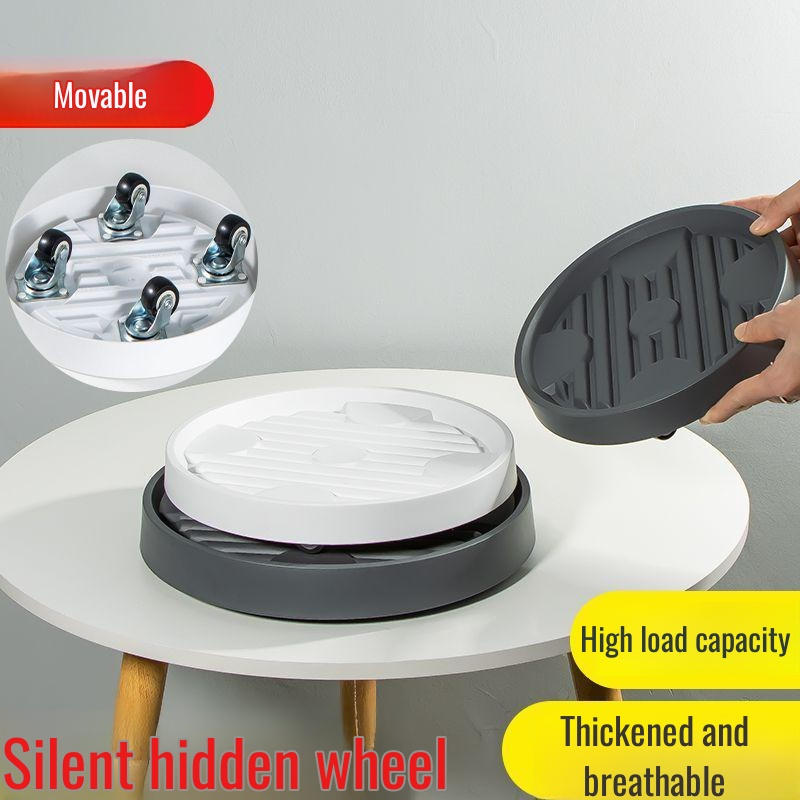Removable universal thickened flower pot base chassis mobile flower pot tray household universal whe