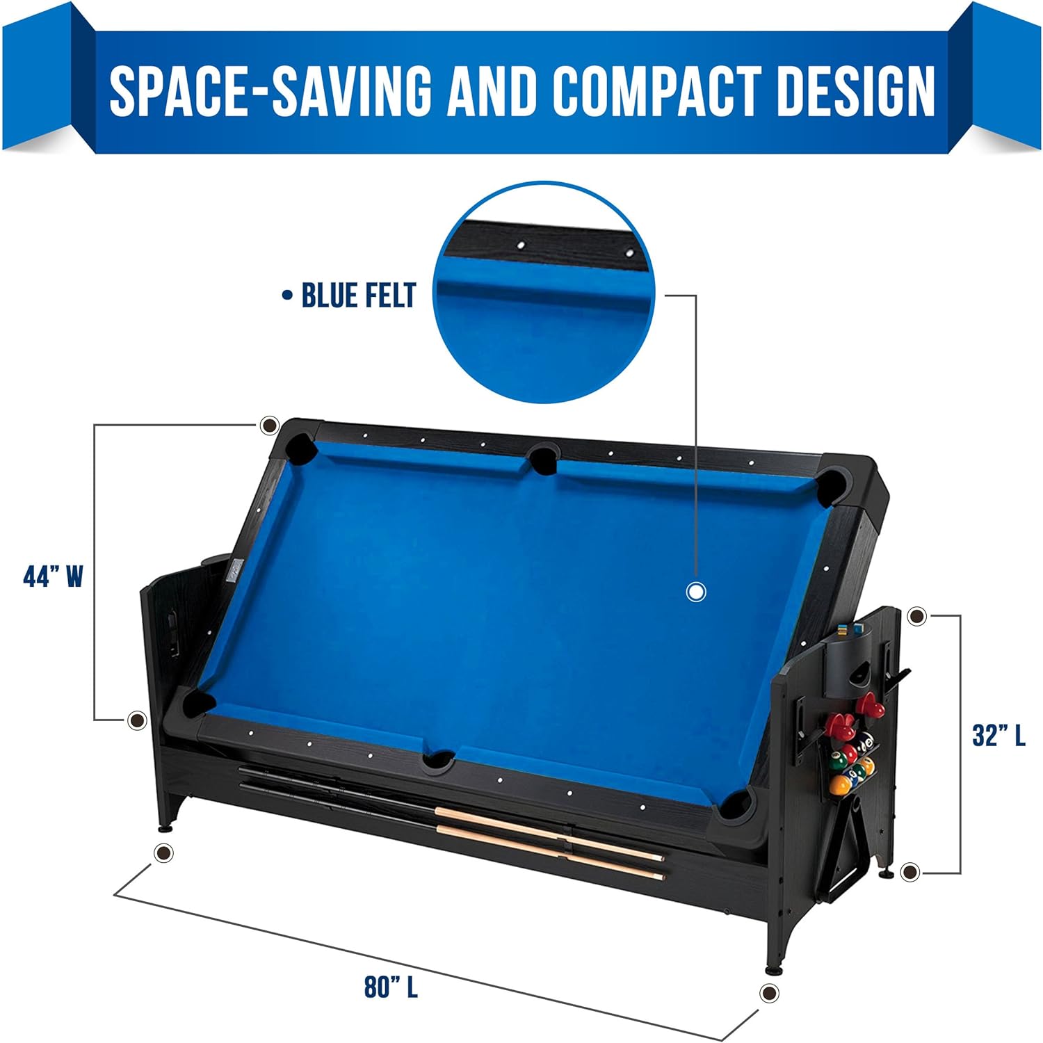  Original 3-in-1, 7-Foot Pockey Game Table
