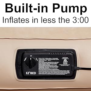 Convenient Air Bed with Built-in Pump