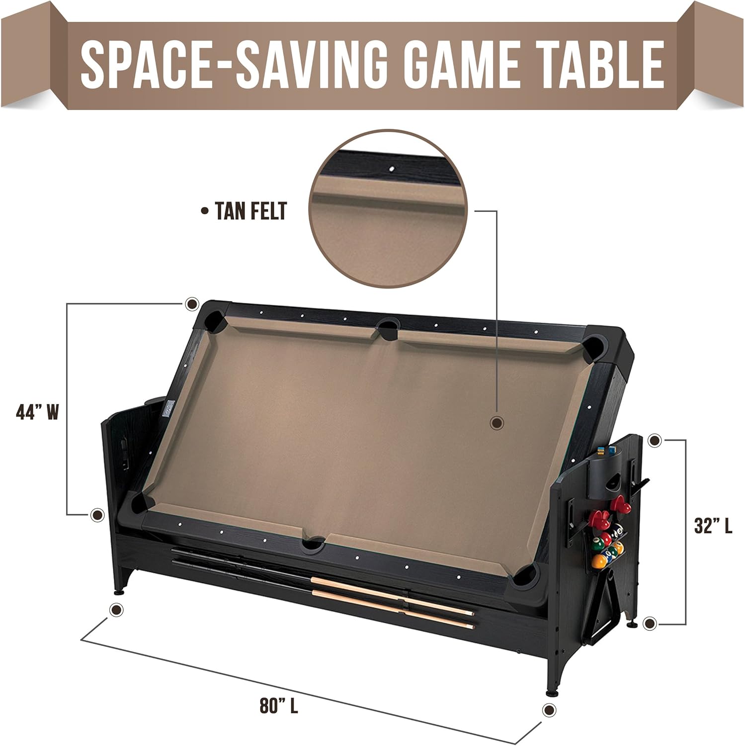  Original 3-in-1, 7-Foot Pockey Game Table