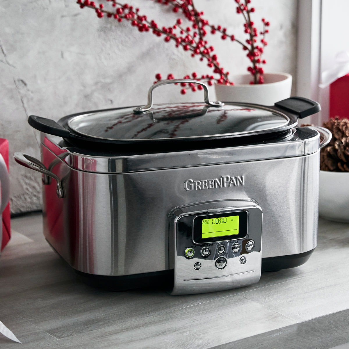 Elite 6-Quart Slow Cooker | Premiere Stainless Steel