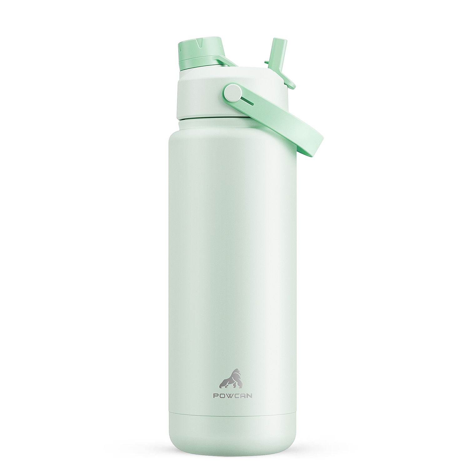 32 oz Insulated Water Bottle with 2-in-1 Straw and Spout Lid