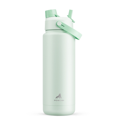 32 oz Insulated Water Bottle with 2-in-1 Straw and Spout Lid