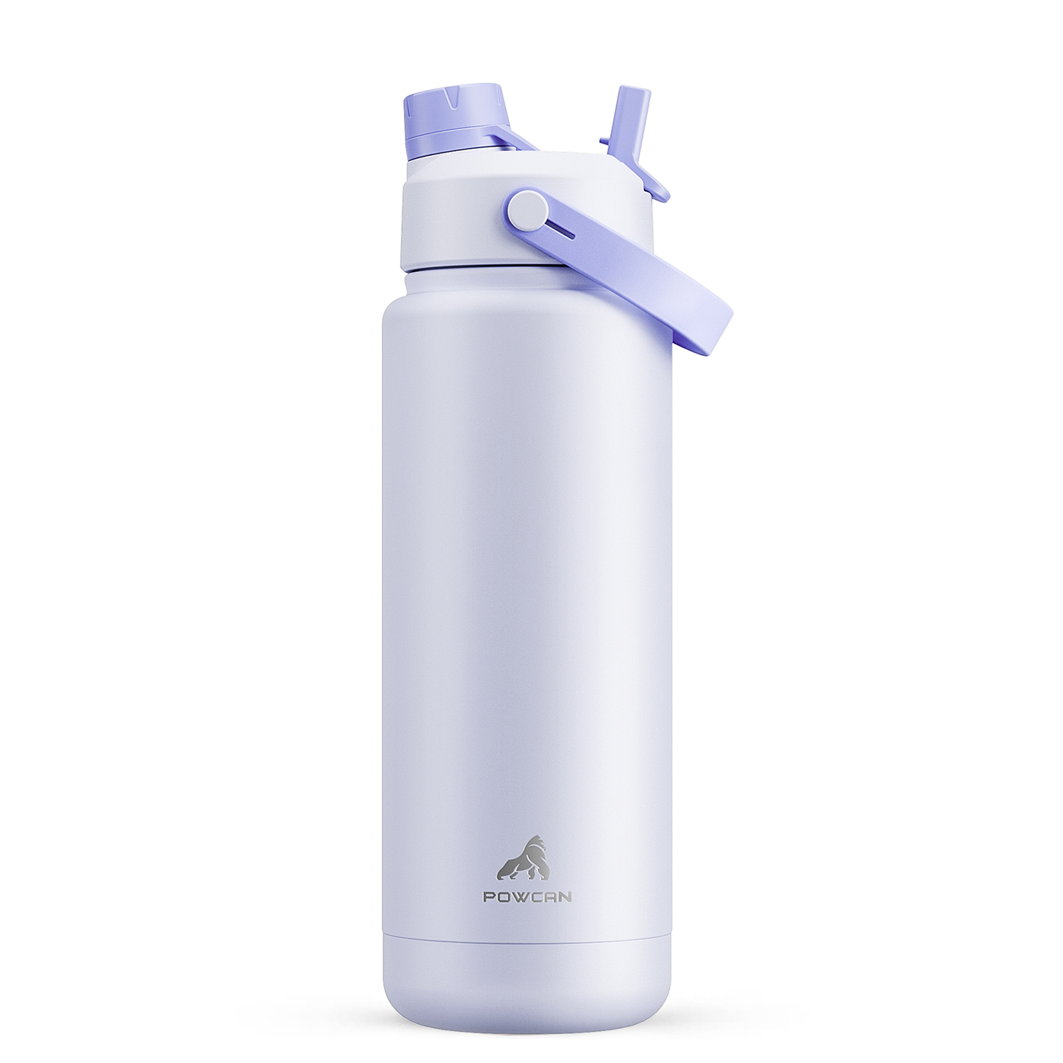 32 oz Insulated Water Bottle with 2-in-1 Straw and Spout Lid