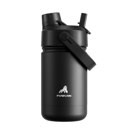 12 oz Insulated Water Bottle with 2-in-1 Straw and Spout Lid