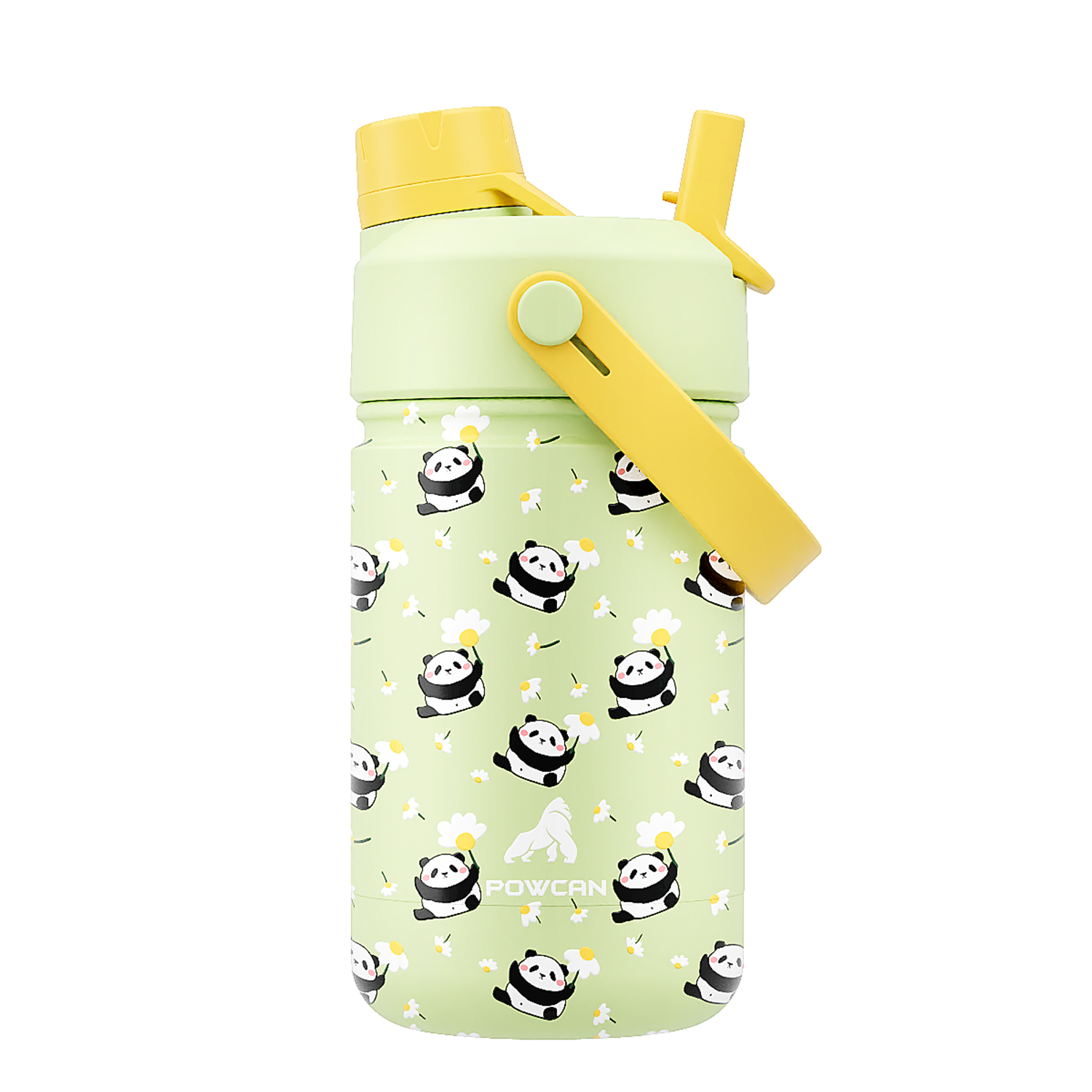 12 oz Insulated Water Bottle with 2-in-1 Straw and Spout Lid