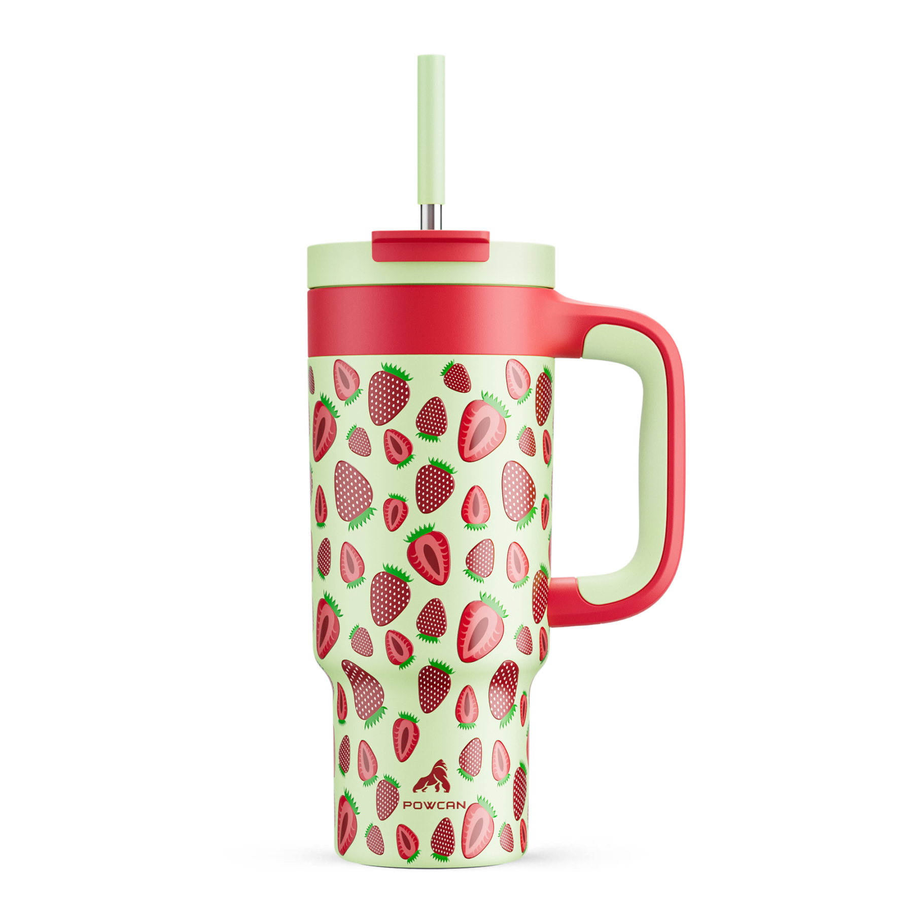 24 oz Tumbler with 2-in-1 Metal Straw Lid