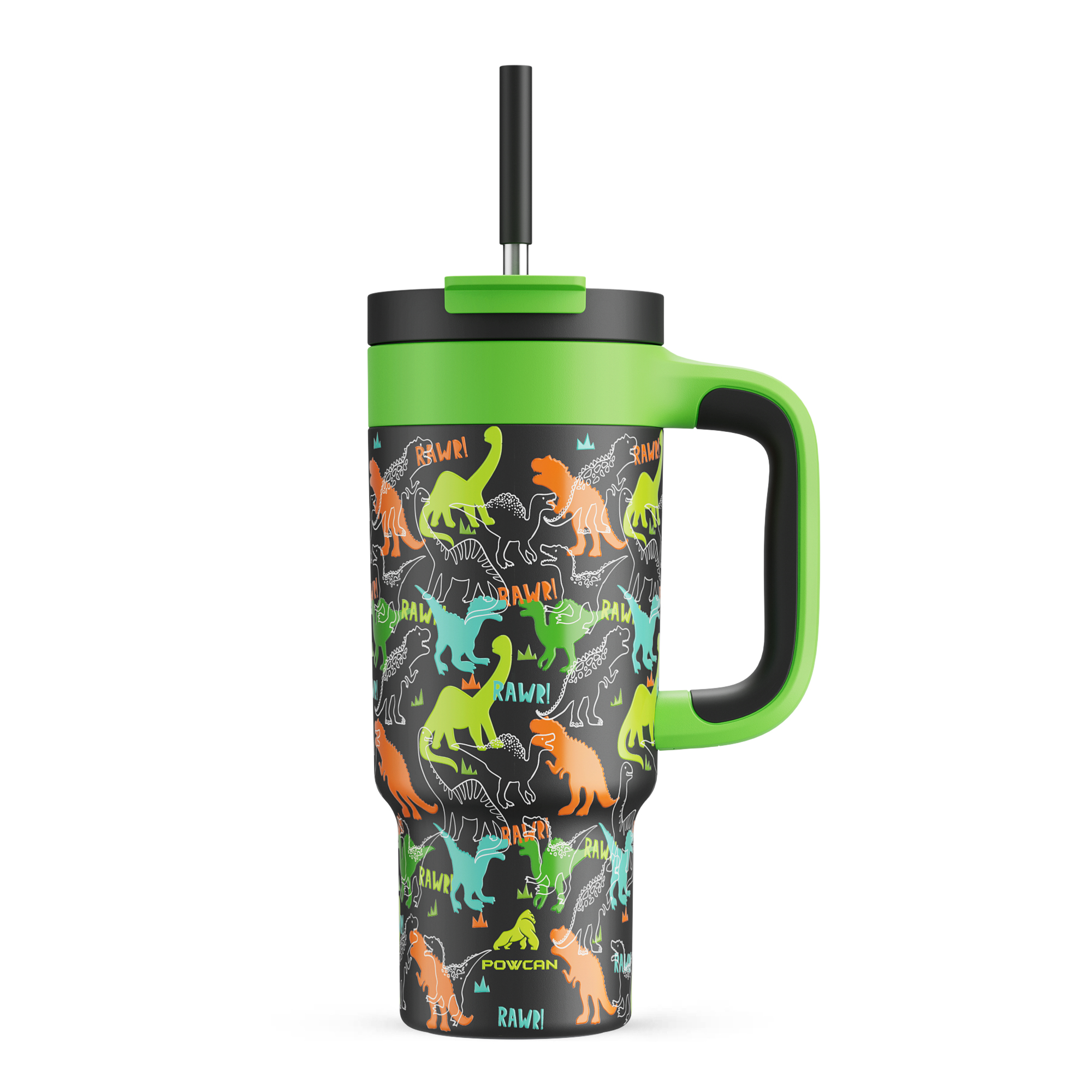 24 oz Tumbler with 2-in-1 Metal Straw Lid