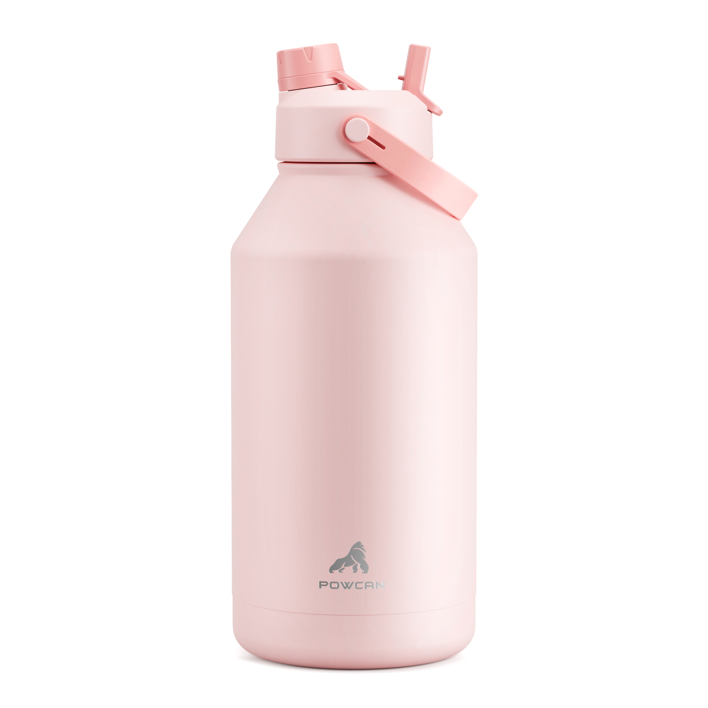 64 oz Insulated Water Bottle with 2-in-1 Straw and Spout Lid