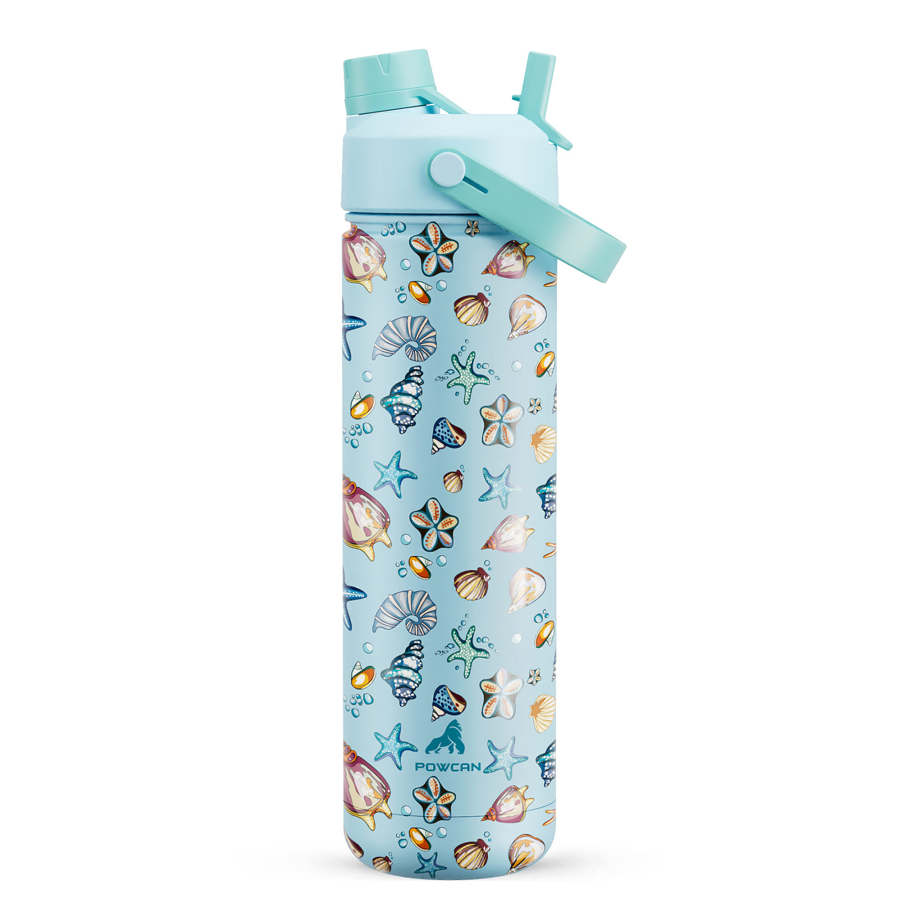 26 oz Insulated Water Bottle with 2-in-1 Straw and Spout Lid