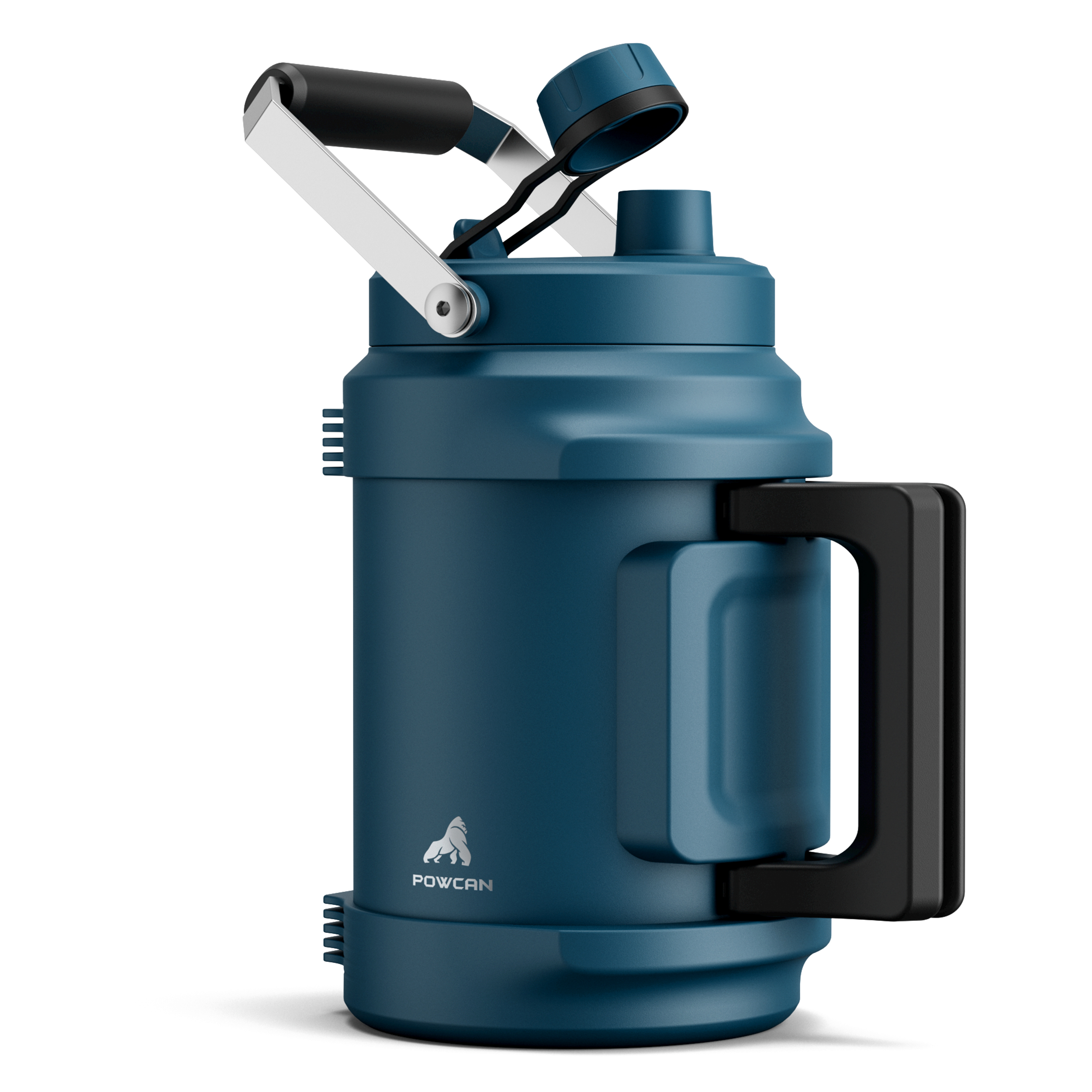 0.5 Gallon / 64 oz Insulated Water Jug with 2-in-1 Lid and