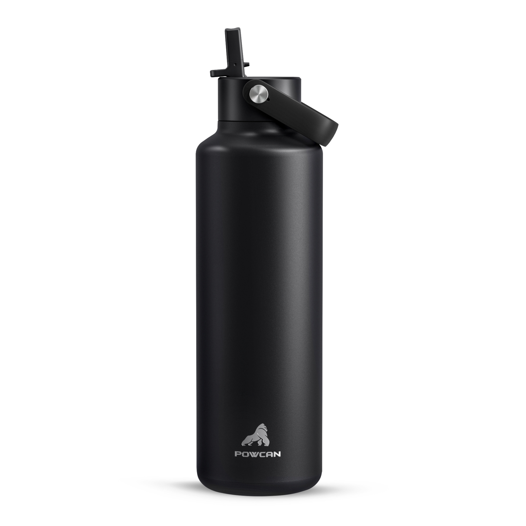 24 oz Slim Insulated Water Bottle with Flip Straw