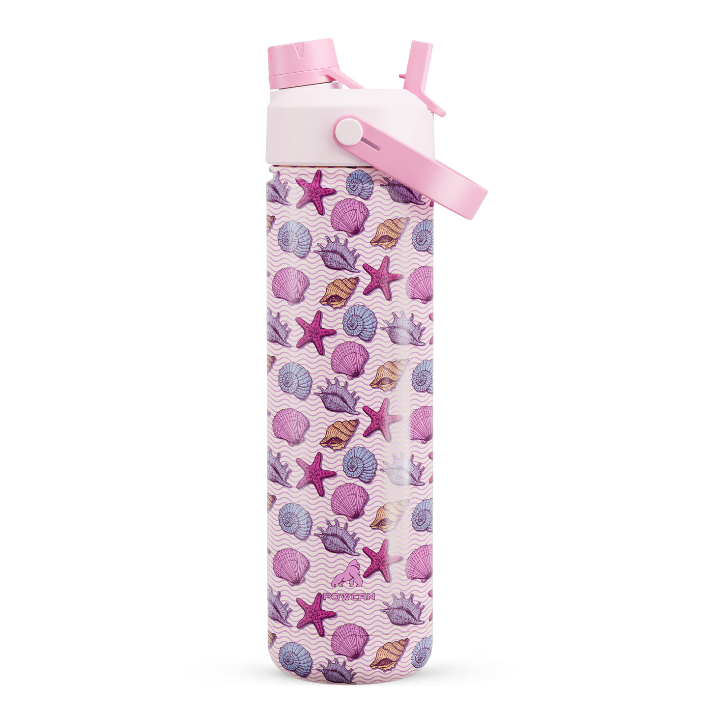 26 oz Insulated Water Bottle with 2-in-1 Straw and Spout Lid