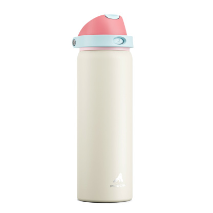 32 oz 2-in-1 Lid with Push-Button Spout Water Bottle