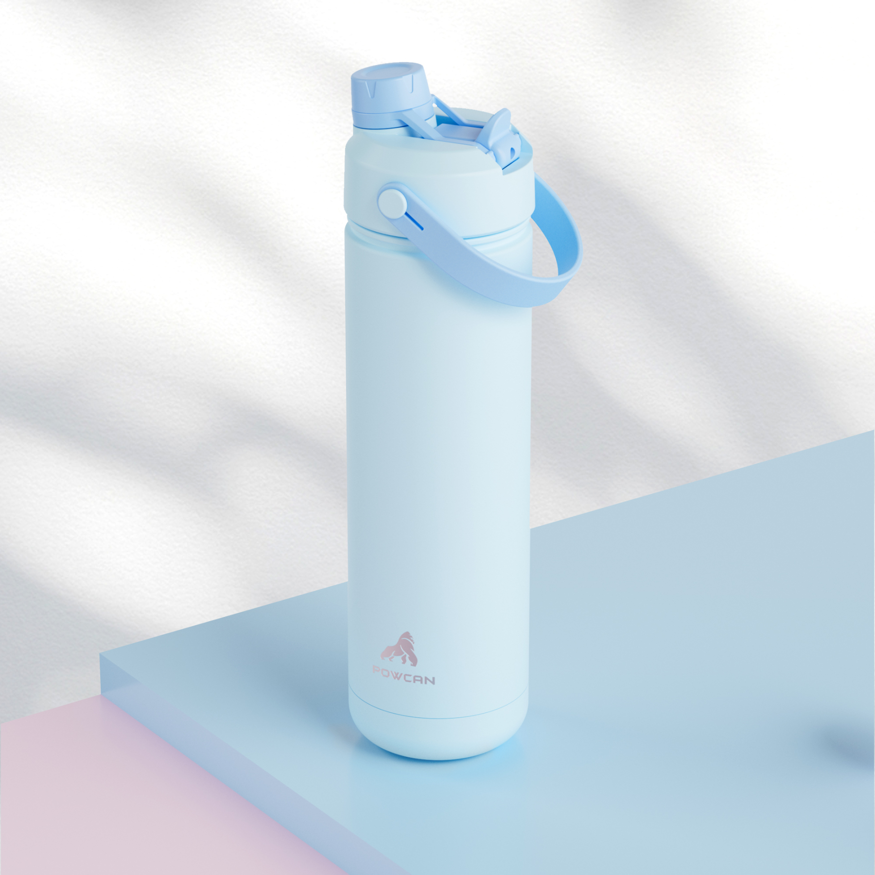 26 oz Insulated Water Bottle with 2-in-1 Straw and Spout Lid - Pure Collection