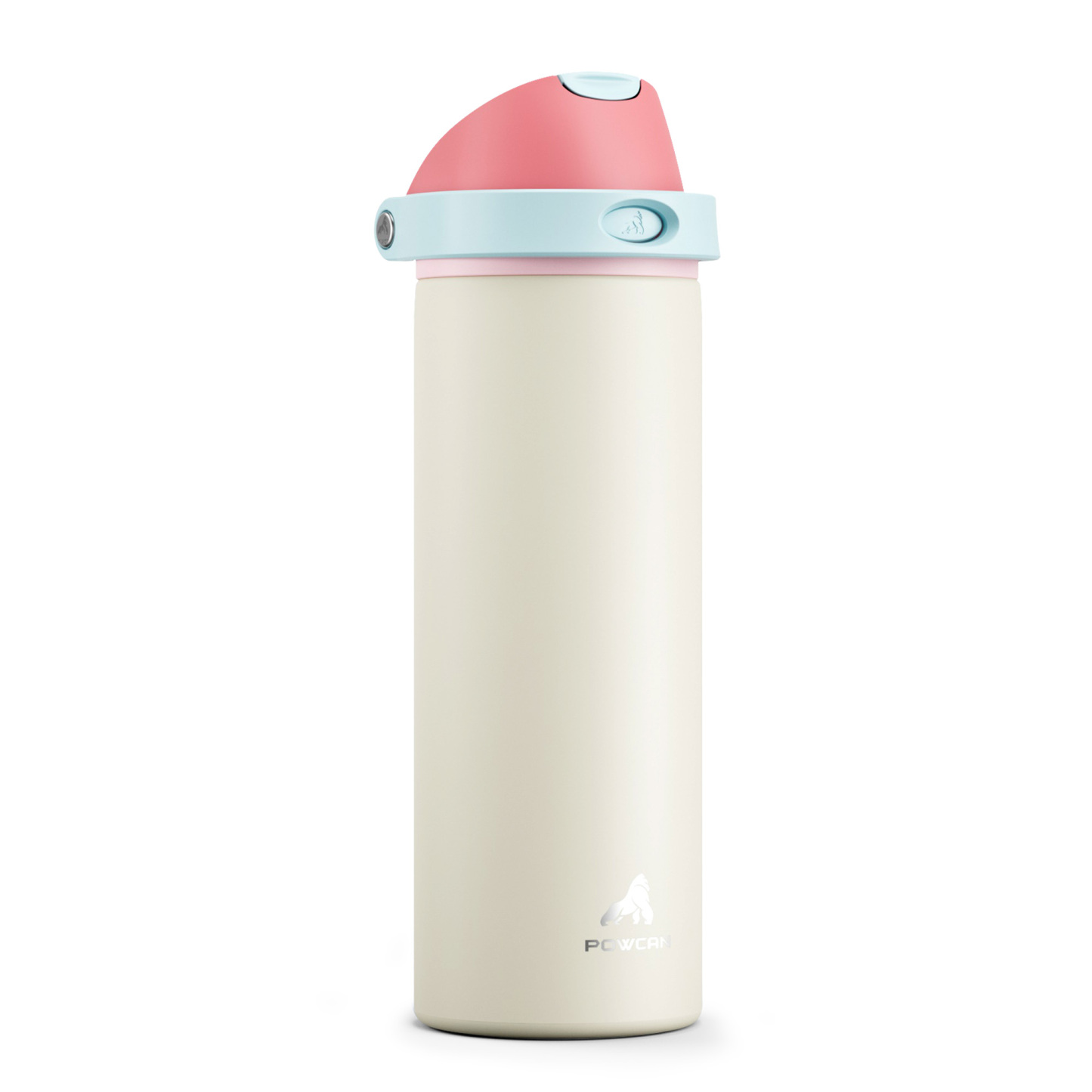 24 oz 2-in-1 Lid with Push-Button Spout Water Bottle