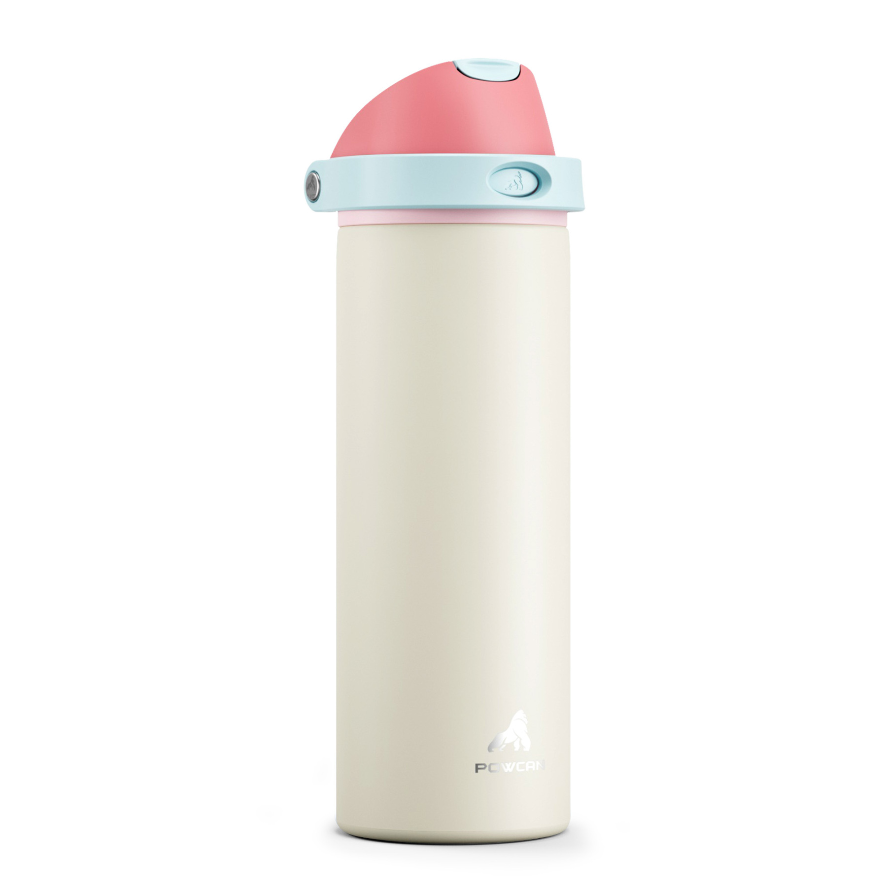 24 oz 2-in-1 Lid with Push-Button Spout Water Bottle