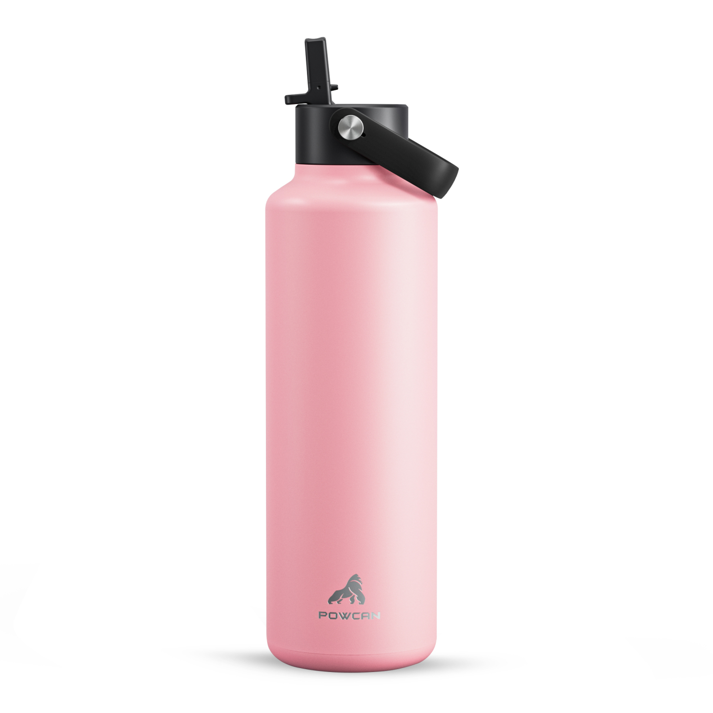 24 oz Slim Insulated Water Bottle with Flip Straw
