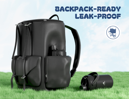 12 oz Insulated Water Bottle with 2-in-1 Straw and Spout Lid