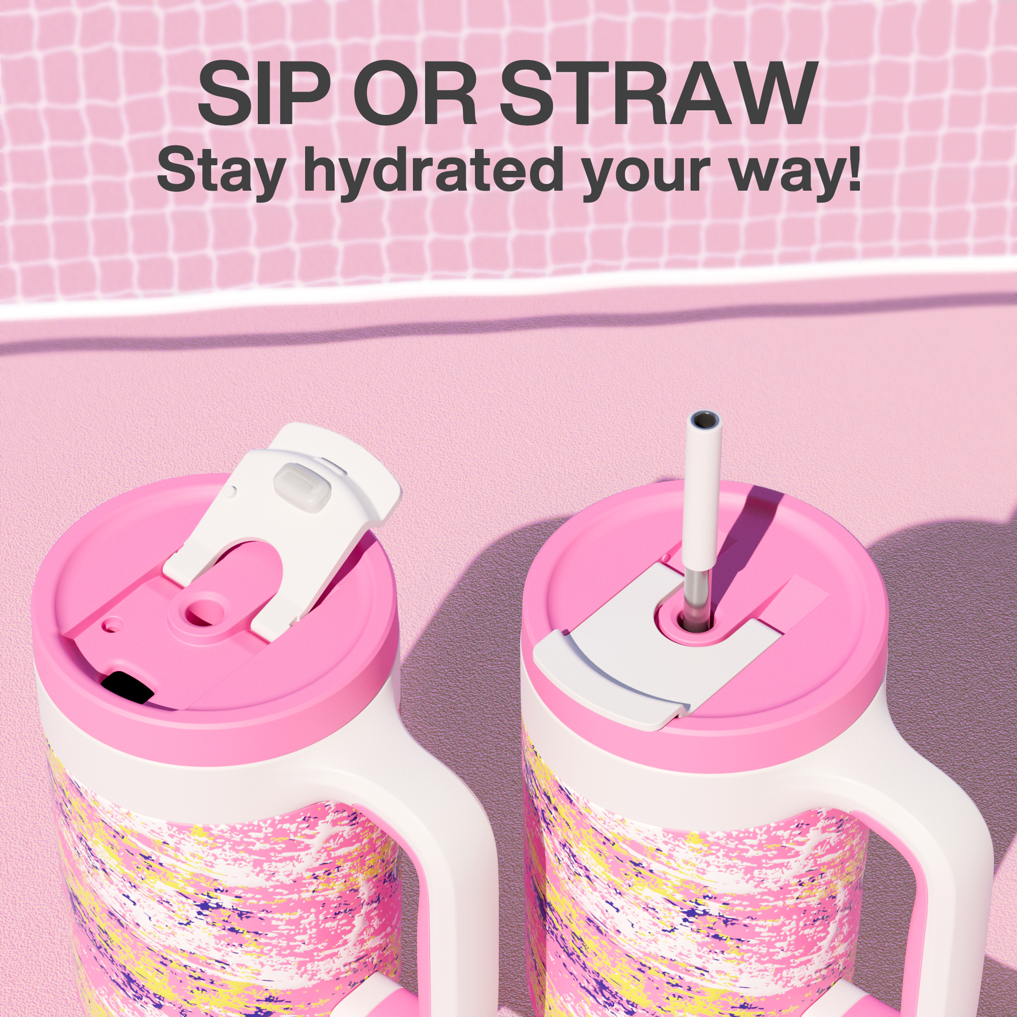 40 oz Tumbler with 2-in-1 Metal Straw Lid