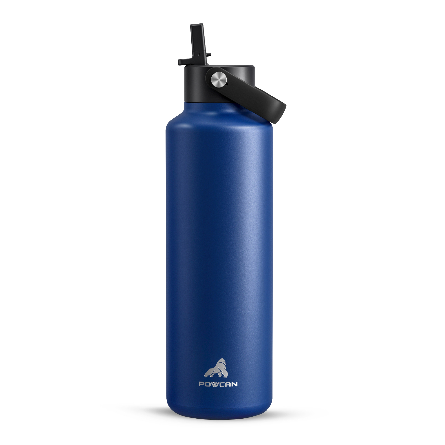 24 oz Slim Insulated Water Bottle with Flip Straw