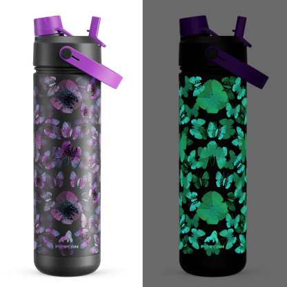 26 oz Insulated Water Bottle with 2-in-1 Straw and Spout Lid