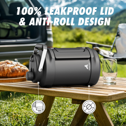 1 Gallon / 128 oz Insulated Water Jug with 2-in-1 Lid and Dual Handle