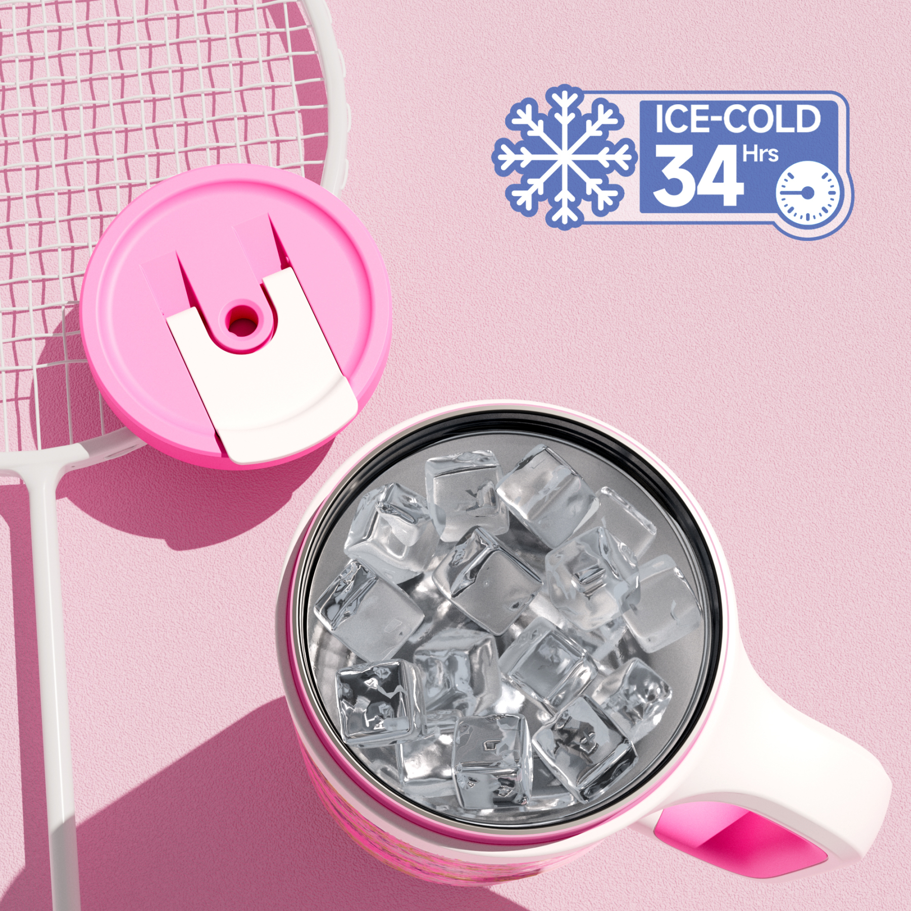 40 oz Tumbler with 2-in-1 Metal Straw Lid