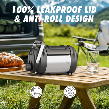 0.5 Gallon / 64 oz Insulated Water Jug with 2-in-1 Lid and Dual Handle