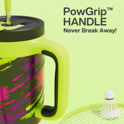 40 oz Tumbler with 2-in-1 Metal Straw Lid