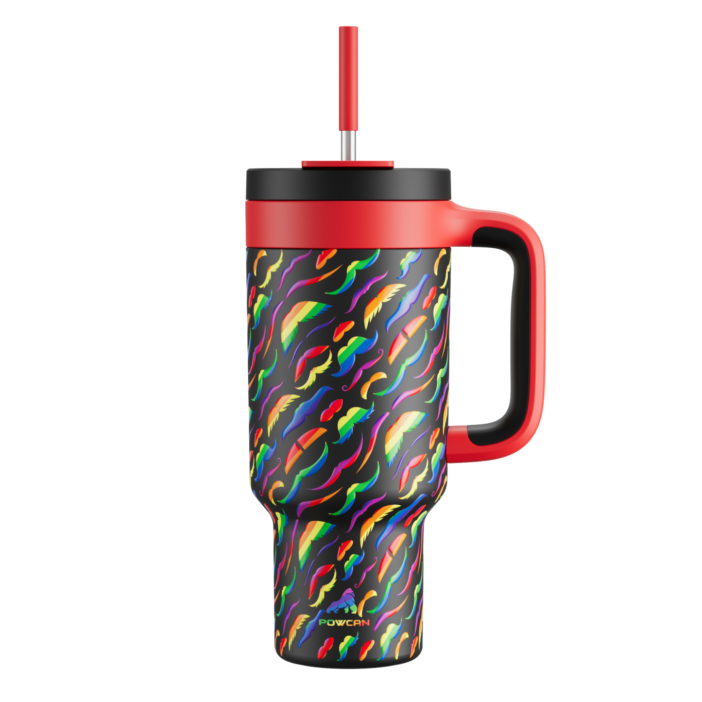 40 oz Tumbler with 2-in-1 Metal Straw Lid