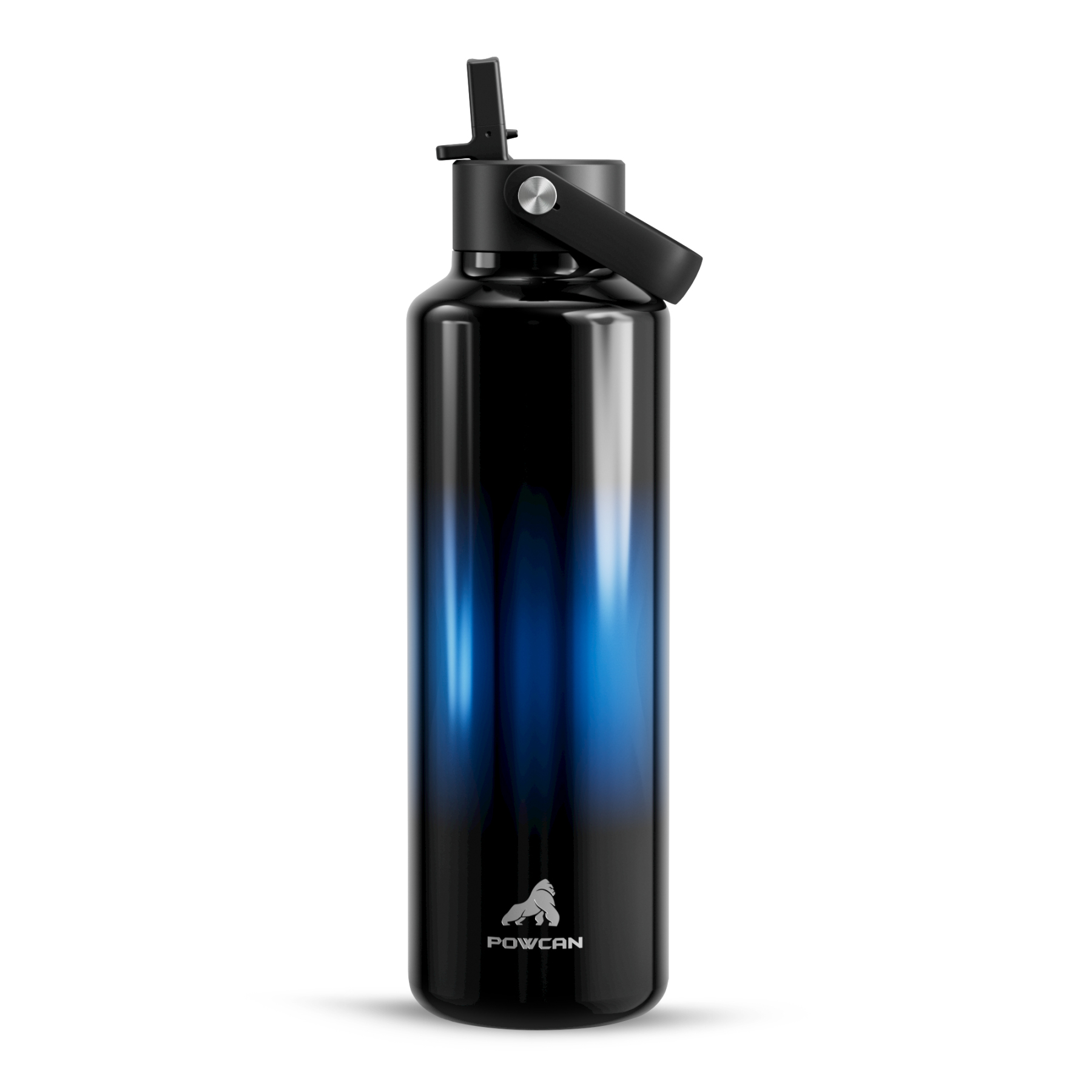 24 oz Slim Insulated Water Bottle with Flip Straw