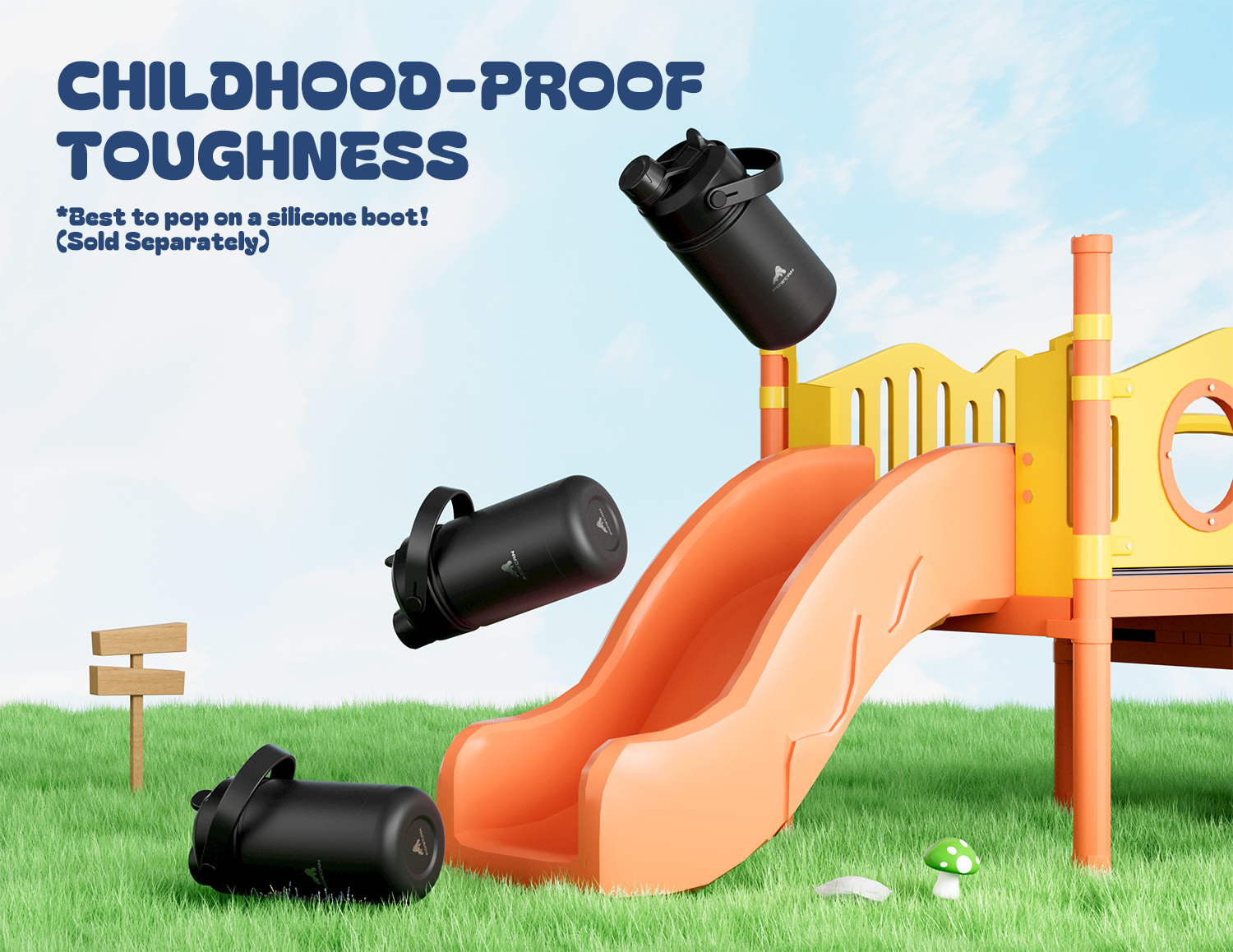 12 oz Insulated Water Bottle with 2-in-1 Straw and Spout Lid