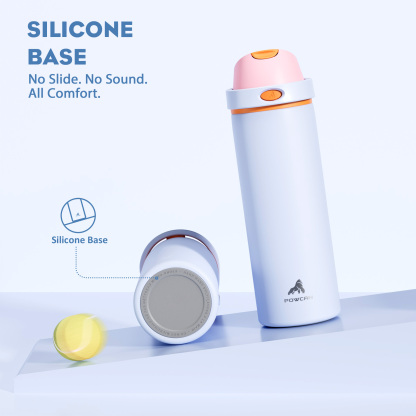 24 oz 2-in-1 Lid with Push-Button Spout Water Bottle