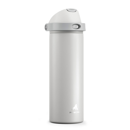24 oz 2-in-1 Lid with Push-Button Spout Water Bottle