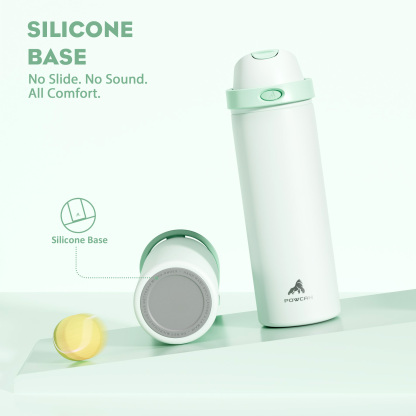 24 oz 2-in-1 Lid with Push-Button Spout Water Bottle