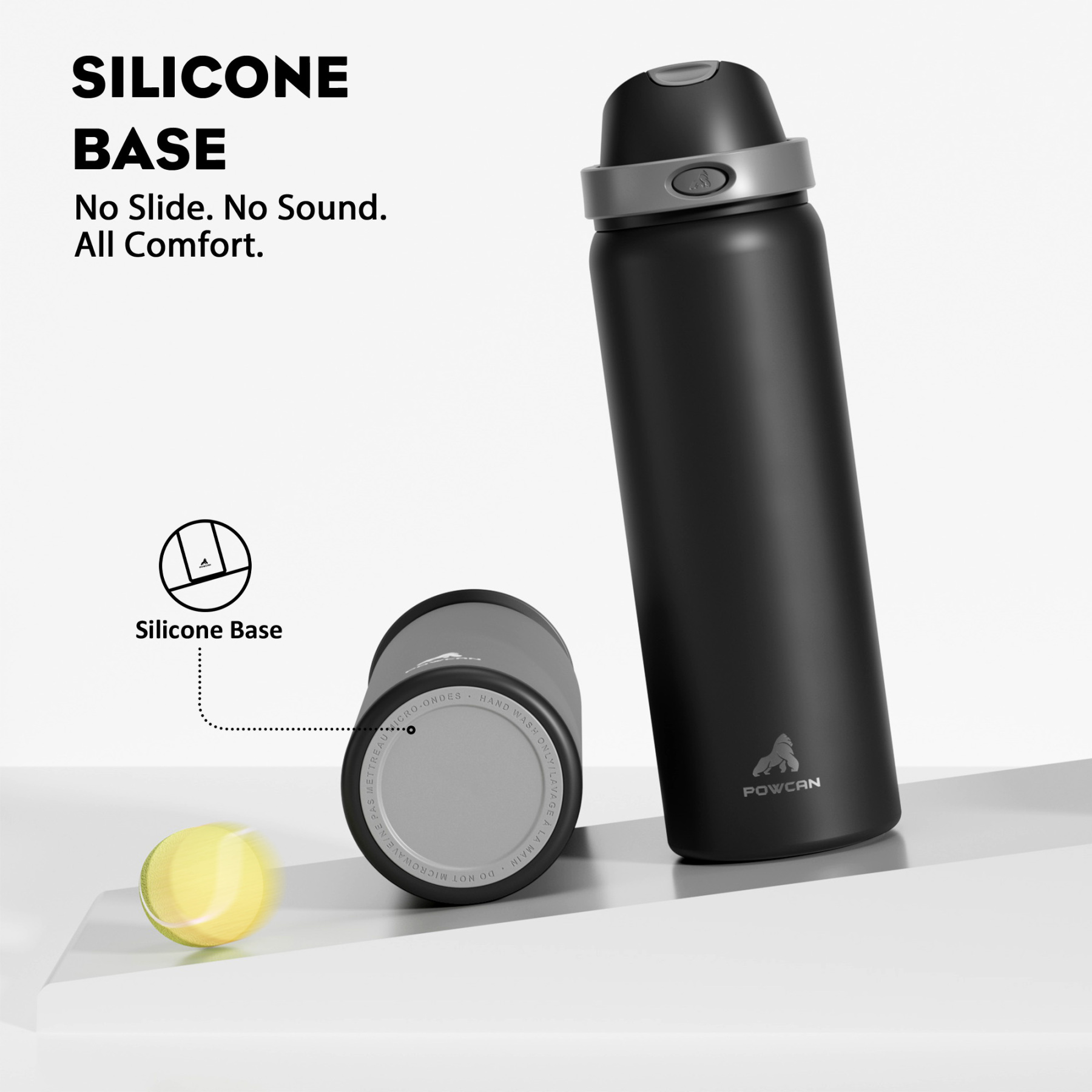 32 oz 2-in-1 Lid with Push-Button Spout Water Bottle