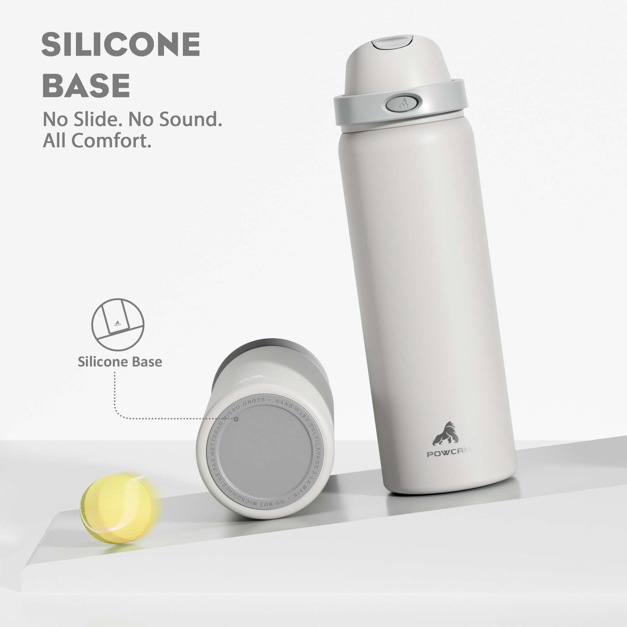 32 oz 2-in-1 Lid with Push-Button Spout Water Bottle