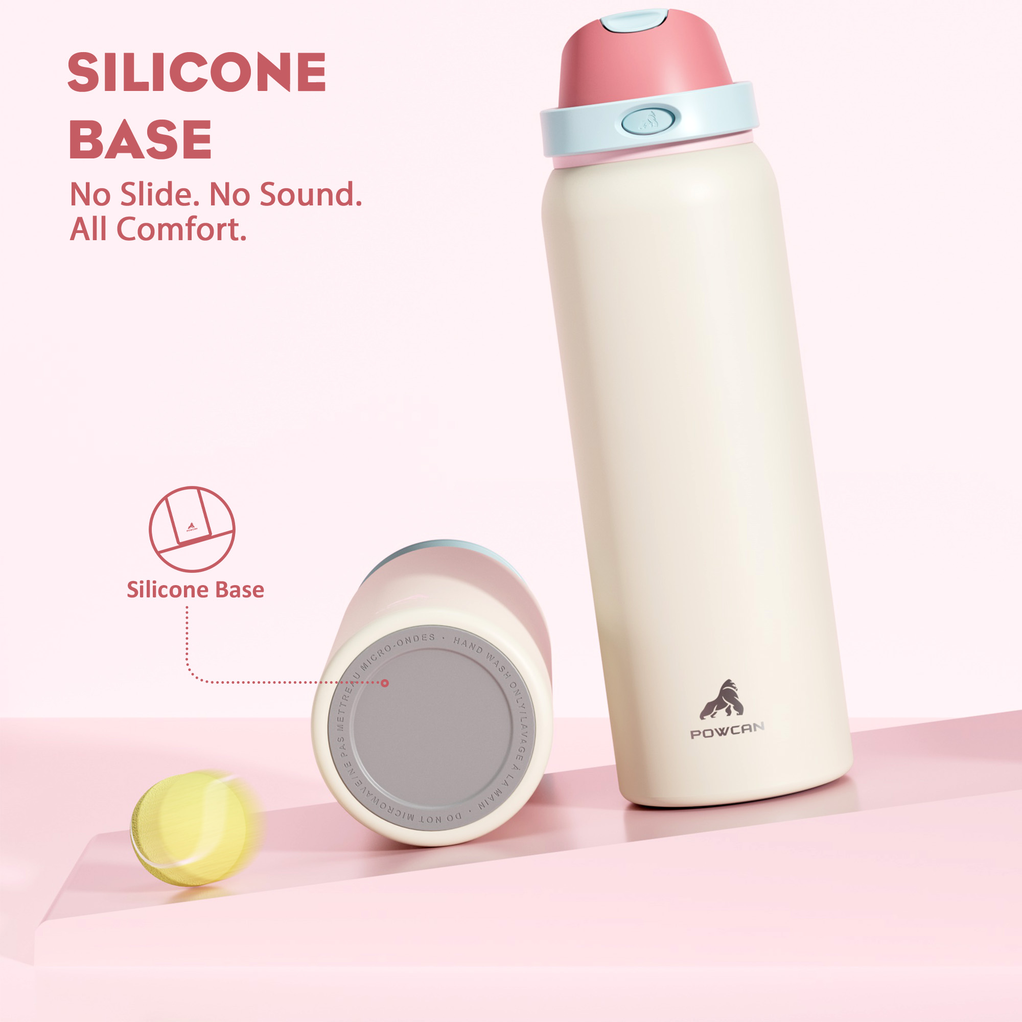 40oz 2-in-1 Lid with Push-Button Spout Water Bottle